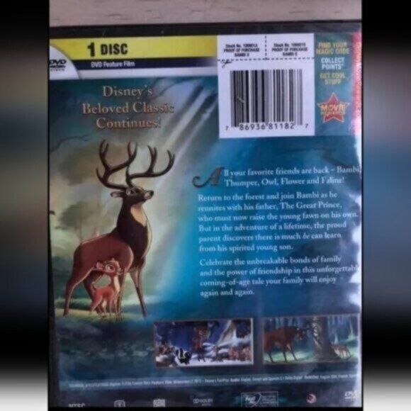 Bambi Movie DVD NEW - Picture 3 of 4